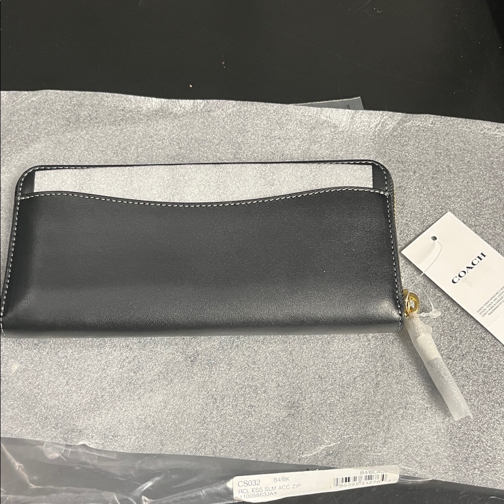 Coach Black Wallet with Gold Accents - Picture 5 of 6